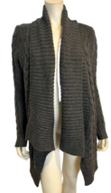 American Eagle Outfitters Dark Gray Cable Knit Open Long Cardigan SZ XS/S - $17.09