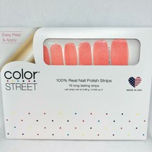 Color Street Nail Polish Strips You&#39;re Corally Invited Glitter - £9.92 GBP