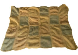 Handmade Heavy Cotton Baby Blanket Throw 1970&#39;s - $206.85