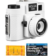 Holga 120N Medium Format Film Camera (White) With Kodak Tx 120 Film Bundle And - £44.75 GBP