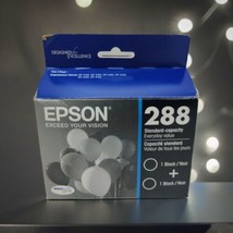 Epson 288 Standard Capacity Black Ink Cartridge (2 Pack) EXP 10/2023 OEM - $17.63