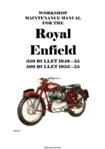 ROYAL ENFIELD 350 500 BULLET  1949 - 1955 REPAIR WORKSHOP SERVICE MANUAL... - $49.99