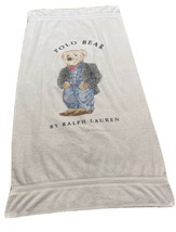 Vintage Polo Bear Ny Ralph Lauren Beach Towel 65x33 Preppy Hipster USA F... - $22.19