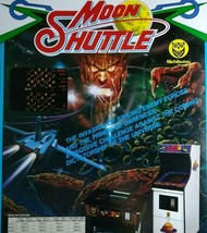 Moon Shuttle Arcade Flyer Nichibutsu Original 1981 Video Game Art 8.5&quot; x 11&quot;   - £34.70 GBP