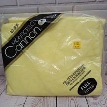 Vtg NOS Full Fitted Sheet Monticello Cannon for 54&quot;x76&quot; Mattress Yellow USA Made - $14.50