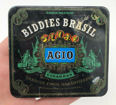 Biddies Brasil Agio Cigarette Tin &amp; Paper Collectible Antique Made in Ho... - £11.47 GBP