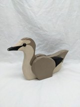 Special Gifts Crowning Touch Wooden Gray White Black Duck Decor Figure 8&quot; - $23.76