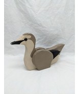Special Gifts Crowning Touch Wooden Gray White Black Duck Decor Figure 8&quot; - $452.37 MXN