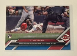 16/49 Elly De La Cruz Rc* - 2024 Mlb Topps Now Reds Card 307 HIGHLIGHT-REEL Run - £71.12 GBP