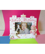 HAPPY BIRTHDAY Baby GIRL Toddler PHOTO FRAME Toy Rocking Horse - £7.89 GBP