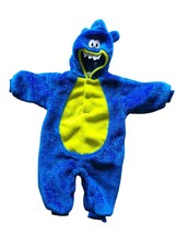 Halloween Costume Infant 6/9 Months Boys Blue Monster 1 Piece Snap Closure - £16.09 GBP