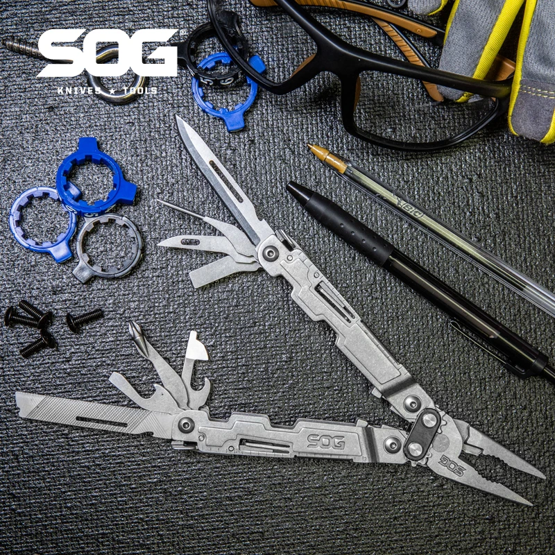 SOG 18 in 1 PowerAccess Multi-Tool Pliers Portable EDC Tactical Folding - £54.85 GBP+