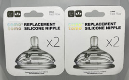 NEW - Como Tomo Silicone Replacement Nipple 6+ Months Bundle (Lot of 2) - £12.40 GBP