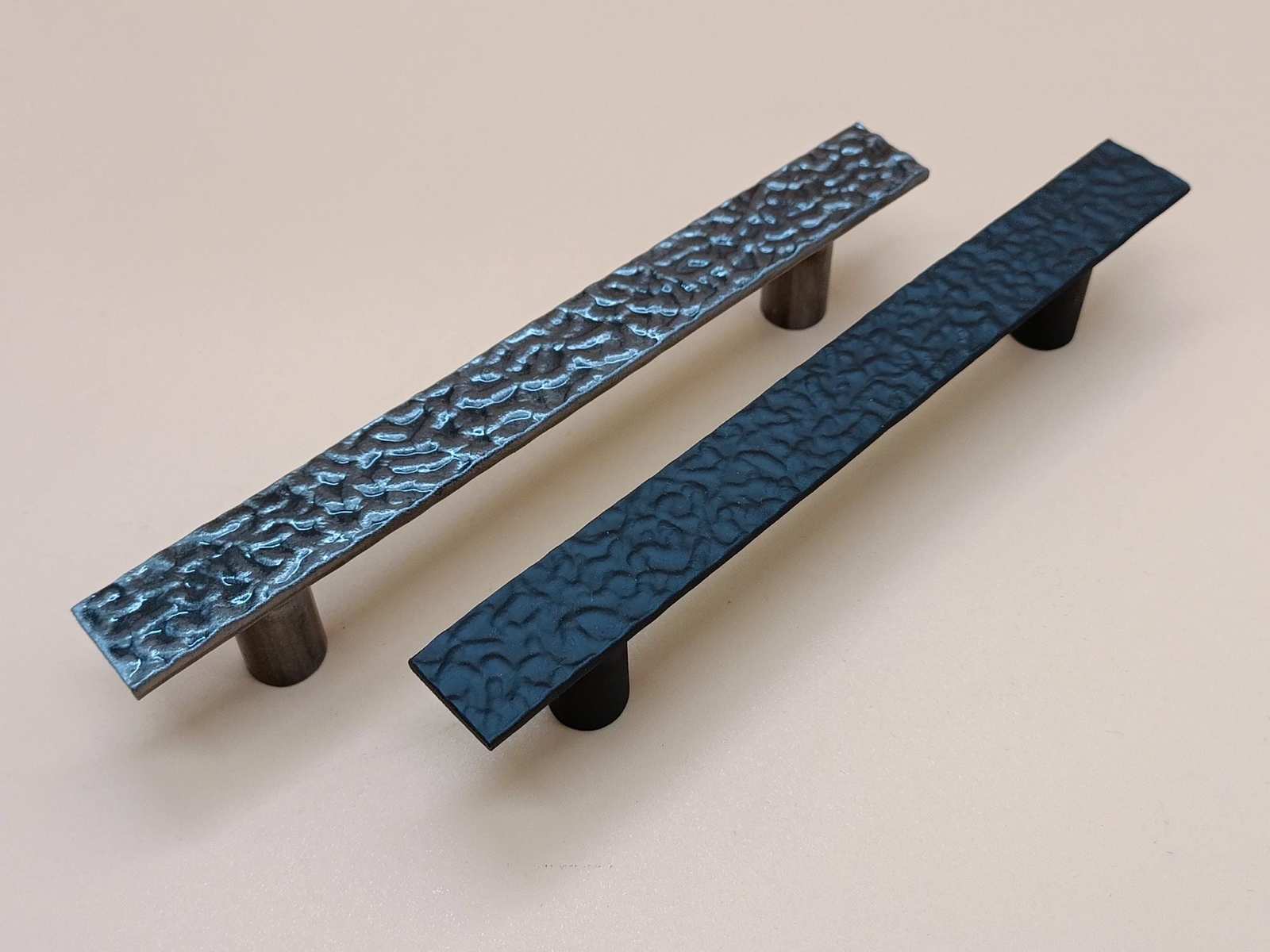 Textured steel cabinet handles add a unique industrial character to your... - $6.50