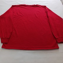 MV Sport TITUS MOUNTAIN Spellout Men's Red Cotton Shirt Long Sleeve Size Large image 2