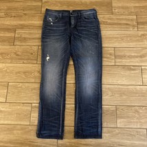PRPS Blue Distressed Demon 5 Pocket Cotton Jeans Mens Size 32x32 - $1,117.89 MXN