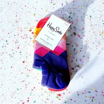 HAPPY SOCKS 3 Pack Sneaker Liner DIAMOND, COLORBLOCK & STRPIES NWT US W 5.5-9.5 - €21,48 EUR