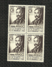 France - 1948 Stamp Day - Etienne Arago - Block Of 4 - Mnh - Og - £3.10 GBP