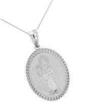 Jewelry 925 Sterling Silver Santa Muerte (Grim Oval - £102.49 GBP