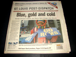 2000 Jan 29 St. Louis Post Dispatch Newspaper Rams Titans Super Bowl Pre... - £10.18 GBP