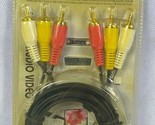 6FT RCA to RCA Audio/video Cable 6FT Gold Plated Red Yellow White - £9.51 GBP