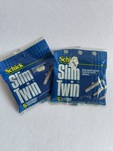 New Lot Of 2 Schick ST Twin Feature Shaving System 5 Cartridges W/Comfort Strip - $9.49