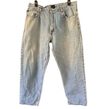 Tommy Hilfiger Mens Size 40x32 Light Wash Vintage Jeans Spellout on Back... - $38.60