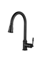 AKDY Single-Handle Pull-Down Sprayer Kitchen Faucet w/Flexible Hose, Mat... - £71.71 GBP