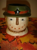 Yankee Candle Votive Holder Fall Scarecrow Face - £13.32 GBP