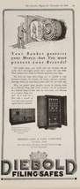1921 Print Ad Diebold Filing Safes to Protect Records Made in Canton,Ohio - £14.06 GBP