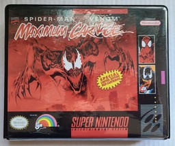 Spider-Man Venom Maximum Carnage CASE ONLY Super Nintendo SNES Box BEST ... - £10.05 GBP