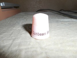 Vintage Sunbeam Bread Batter Whipped Pink Sewing/Advertisement Thimble - £6.75 GBP