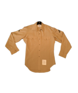 USMC Long Sleeve Khaki Shirt Marine Corps Service 15-1/2 x 34 Military U... - $444.63 MXN