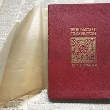 Rubaiyat of Omar Khayyam 1898 Leather with Rice Paper DJ &amp; Red Ribbon Marker - £33.82 GBP