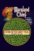 Maryland Chief Extra Sifted Early Peas #2 - Art Print - £17.57 GBP+