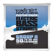 Ernie Ball 2804 4-String Flatwound Bass Set,  50-105 - £31.36 GBP