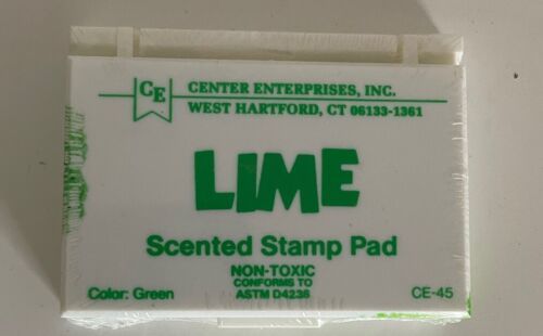 Center enterprises Vintage Sealed Scented Stamp Pad Green Lime Non-Toxic - $10.44