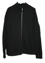 Men&#39;s Goodfellow Black Zip Front Cardigan Sweater Mock Neck  XL Extra Large - £14.15 GBP