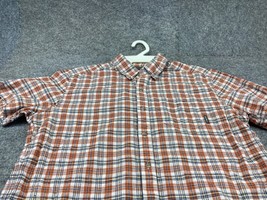 Eddie Bauer Dress Shirt Mens Large Classic Fit Tartan Plaid Button Up - $13.85