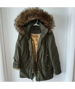 Vintage Y2K Baby Phat Faux Fur Hoody Coat Jacket Green Parka Small MINTc... - £108.82 GBP