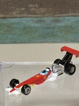 Micro Machine Dragster Rail Red &amp; White marked W Vtg 1996 - £7.98 GBP