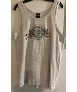 Harley Davidson Shirt Mens Lg Gray Tank Top Waco 1995 - €21,89 EUR