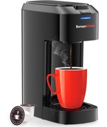 Compact K-Cup Coffee Maker, 6–14oz Fast Brew, Travel Mug Friendly, Black - $914.97 MXN