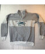 Vintage San Juan Islands Orca Whale Pullover XXL Made USA 90s Stripe Qua... - $32.00