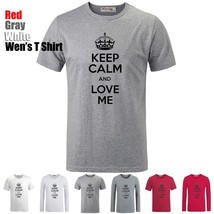 Crown Keep Clam And Love Me Graphic Long Short Sleeves Men&#39;s Boy&#39;s T-Shi... - £13.85 GBP