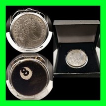Uncommon Vintage 1795 $1 Draped Bust Coin &amp; 8 Ball Lighter With Box RARE... - $128.69