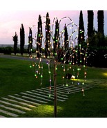 Solar LED Willow Tree Garden Stake 200 Multicolor Light 4.5Ft Outdoor Yard Decor - $70.02