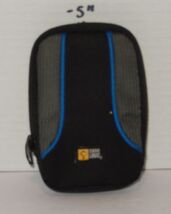 Case Logic Black Blue Digital Camera Bag Case 5&quot; x 2&quot; Neoprene with belt... - €12,85 EUR