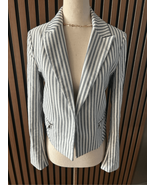 Express stripped blazer short form fitting classy size size 2 Cotton blend - $34.65
