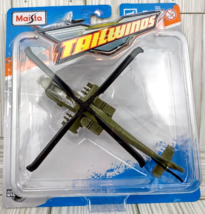 Army AH-64 Apache Helicopter Adventure Force Maisto DieCast Copter Milit... - $17.00
